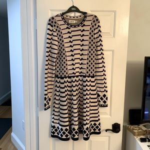 Eliza J pink, white and black Dress